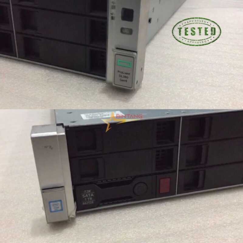 Bagian Depan Server HP Proliant DL380 Gen 9 PSU DC