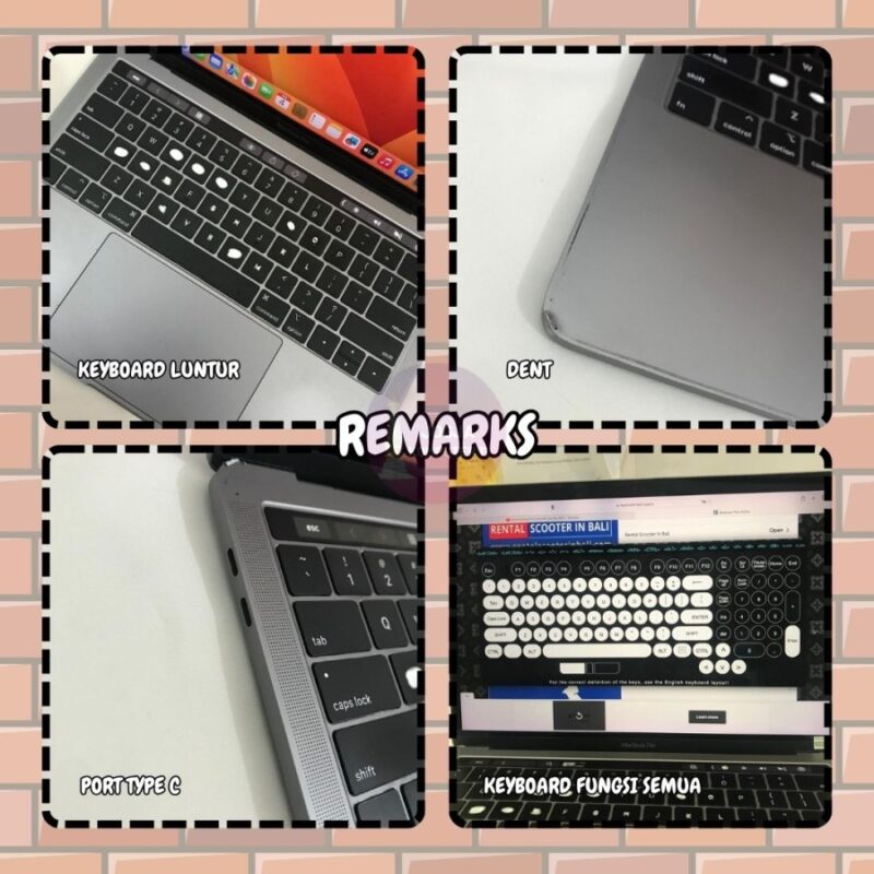 Test Keyboard dan Kondisi Keyboard Luntur Macbook Pro 13" 2018 Second