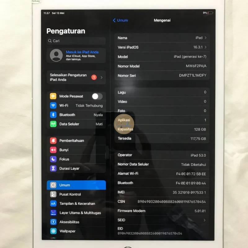 ipad 7 128gb silver
