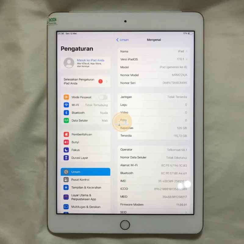 ipad 6 128gb gold