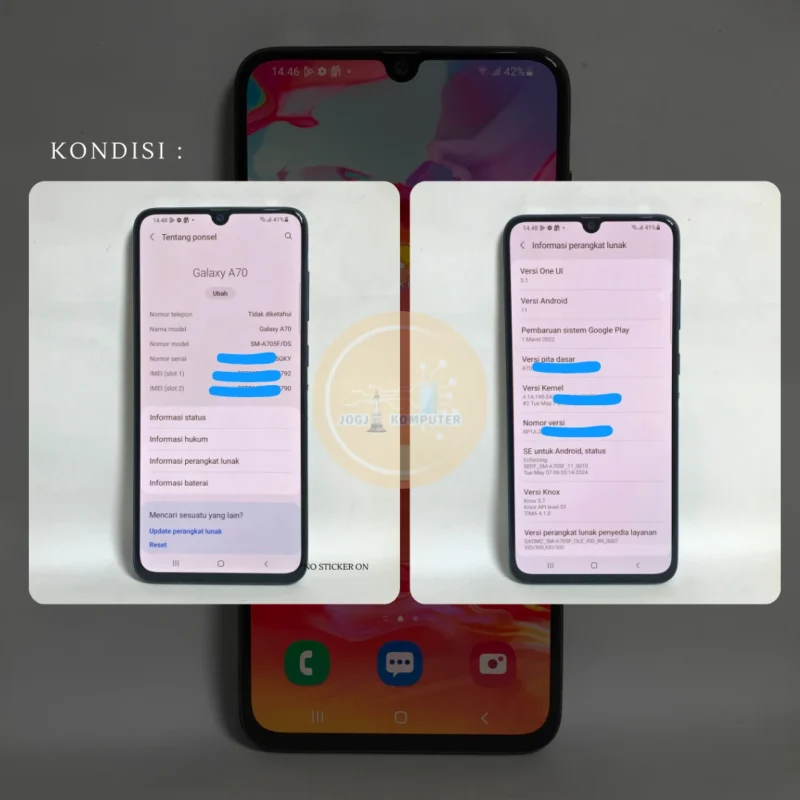 15 (2) SAMSUNG GALAXY A70 RAM 6/128GB BLACK