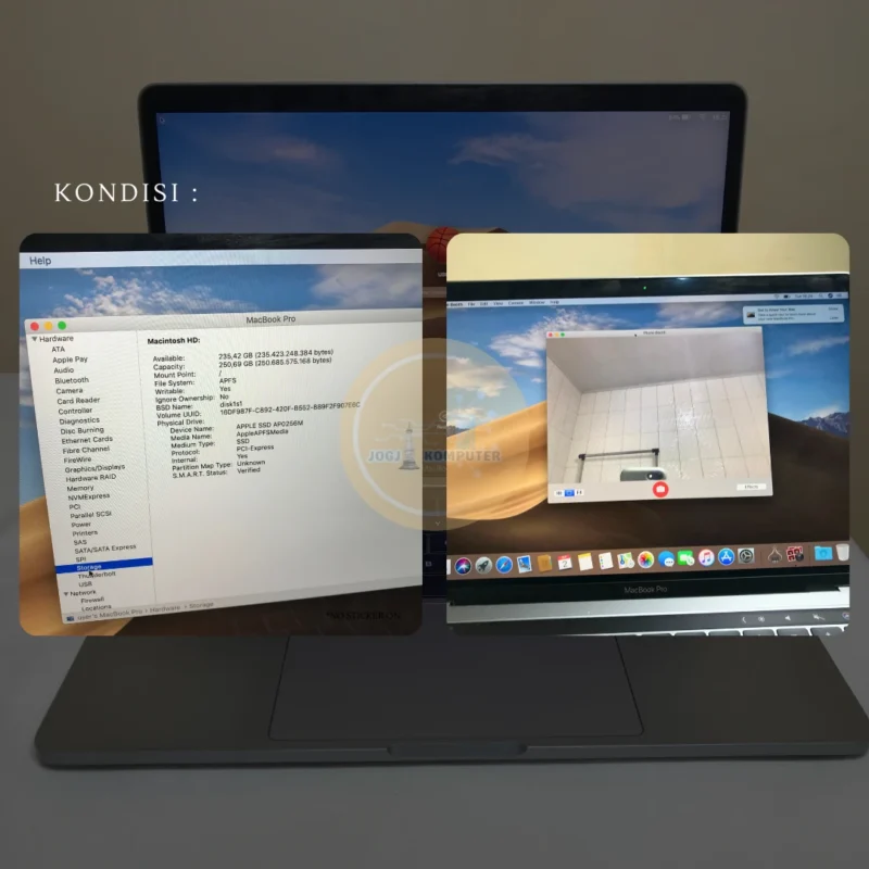 20 MACBOOK PRO 2018 13.3" INCH RAM 16/256GB