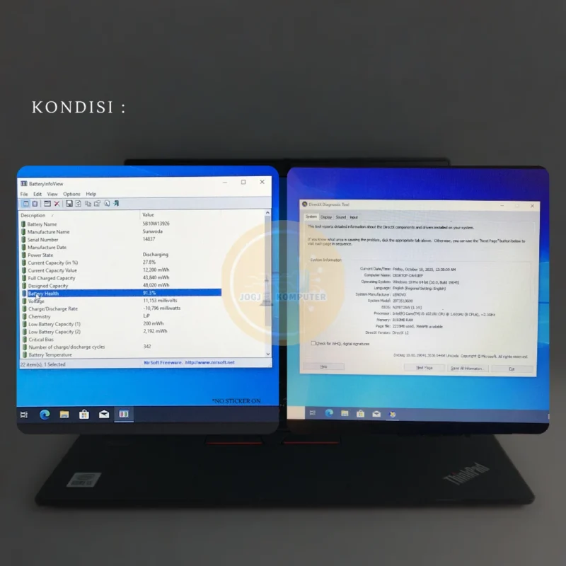 LENOVO THINKPAD X13 GEN 1 i5 Gen 10 RAM 8/256GB