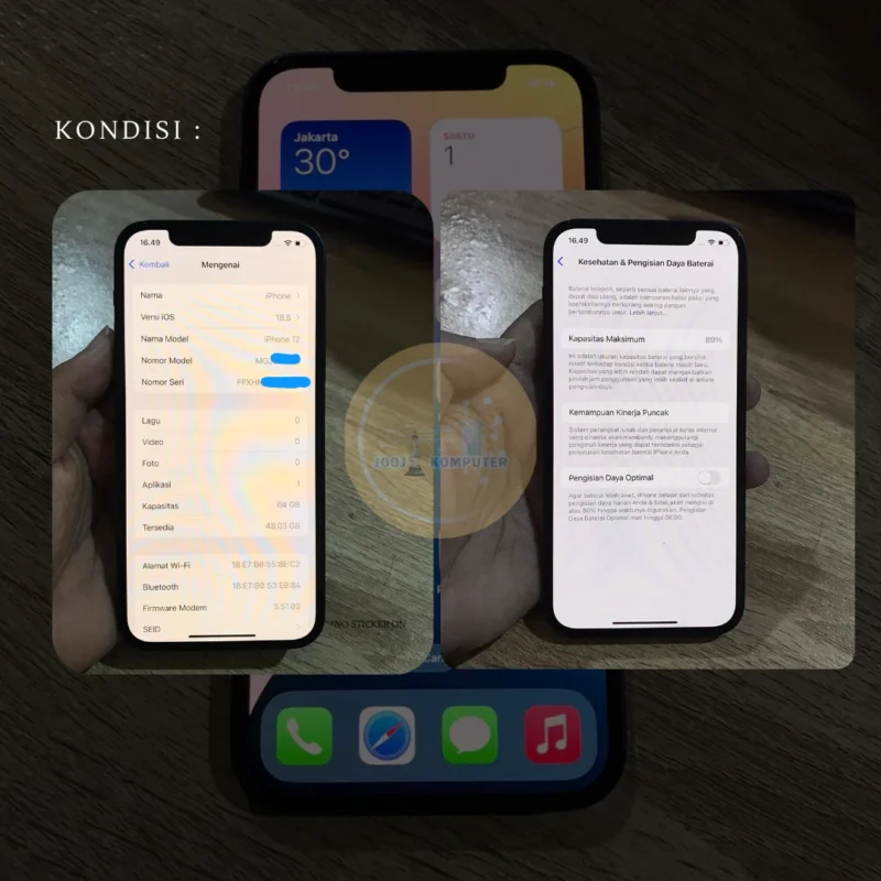 iPHONE 12 Storage 64GB Deep Blue