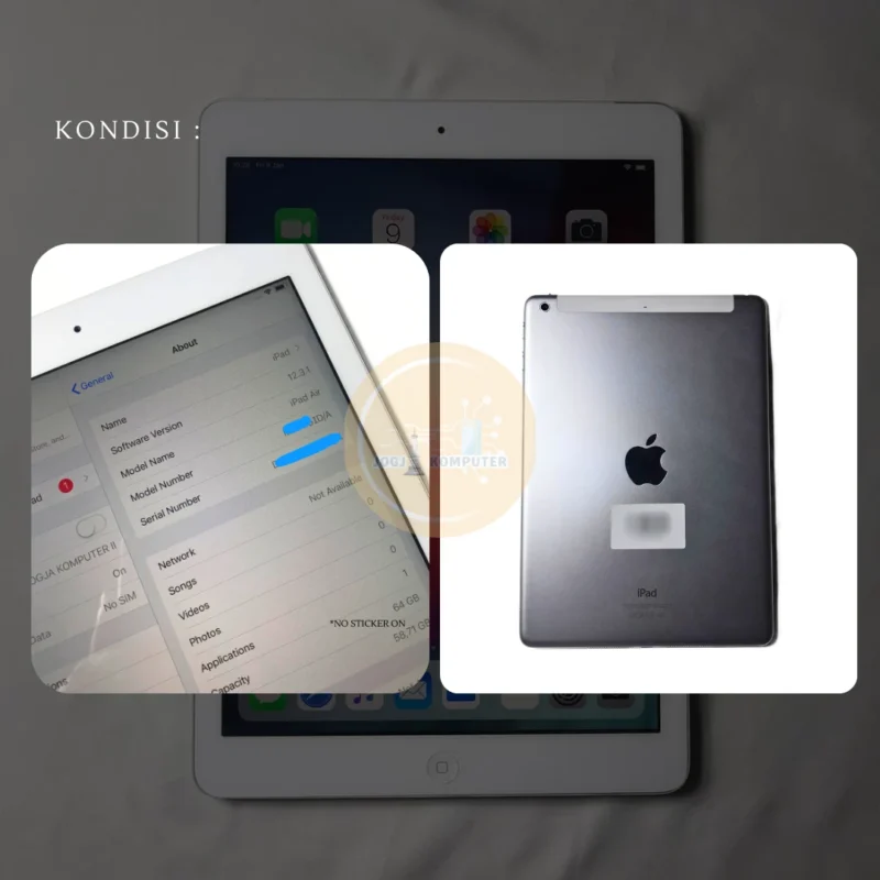 iPad Air 1st Gen 64GB Silver Unit Only Ex iBox