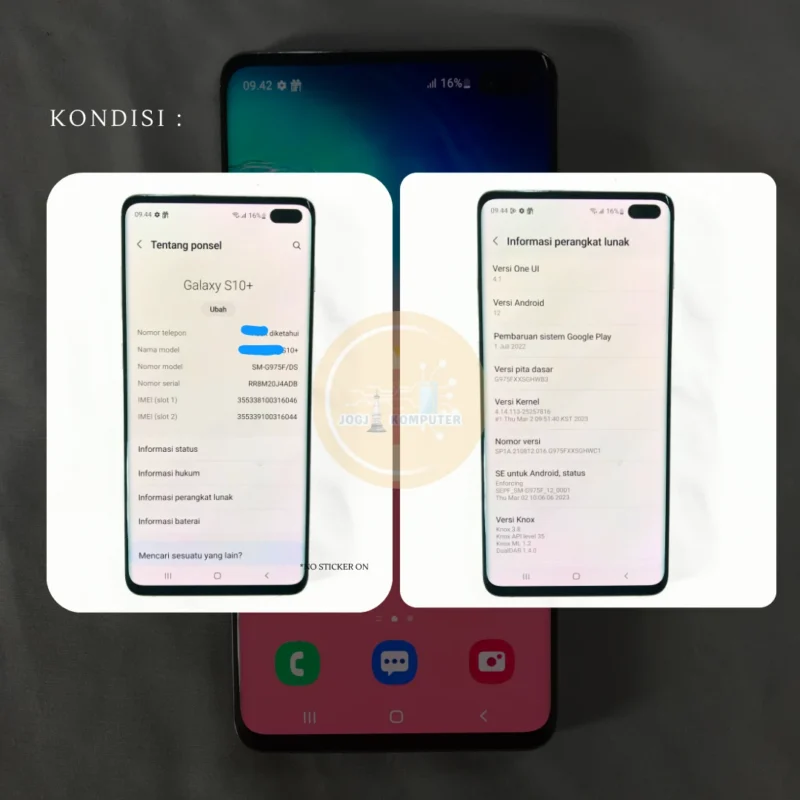 Samsung Galaxy S10+ 8/128GB Prism White | Unit Only | Second