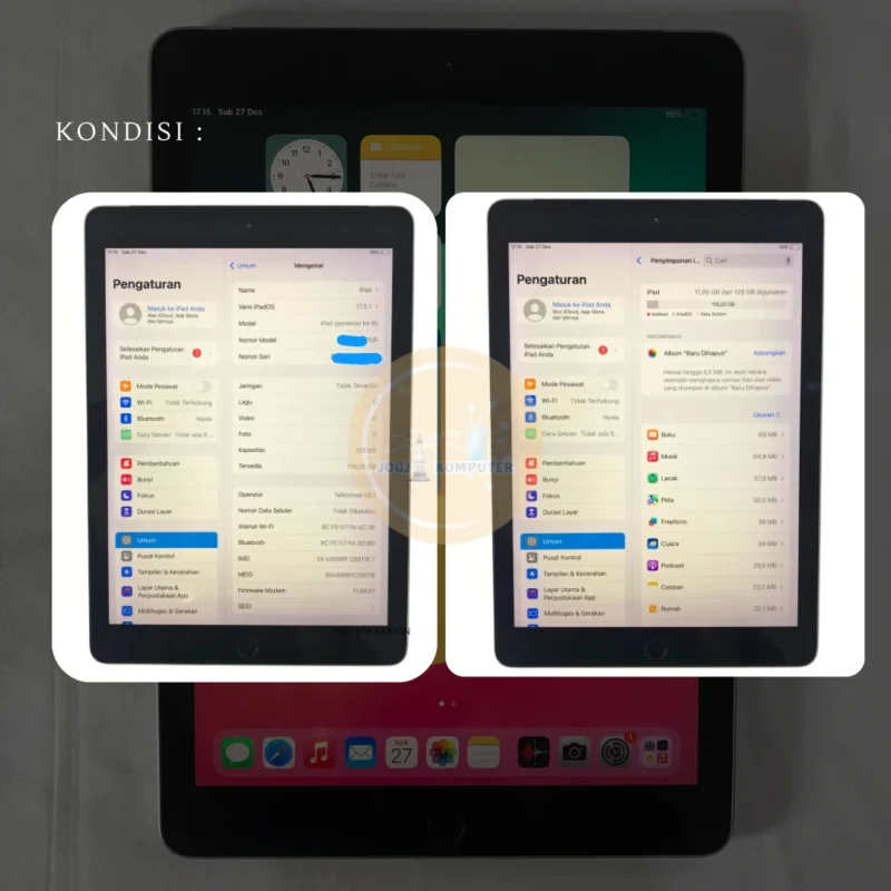 iPad 6 Second 128GB Space Gray Unit Only Ex iBox