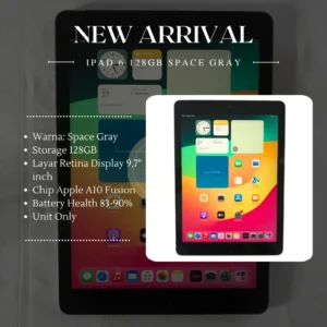 iPad 6 Second 128GB Space Gray Unit Only Ex iBox