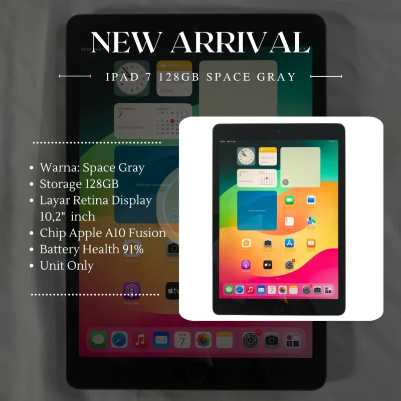 iPad 7 Second 128GB Space Gray & Silver Unit Only Ex iBox