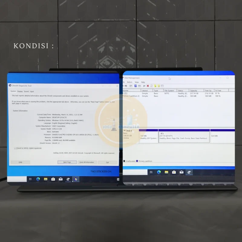 2 (8) Laptop Sony Vaio VJPG11C11N Intel Core i5 Gen 8 RAM 8/256GB