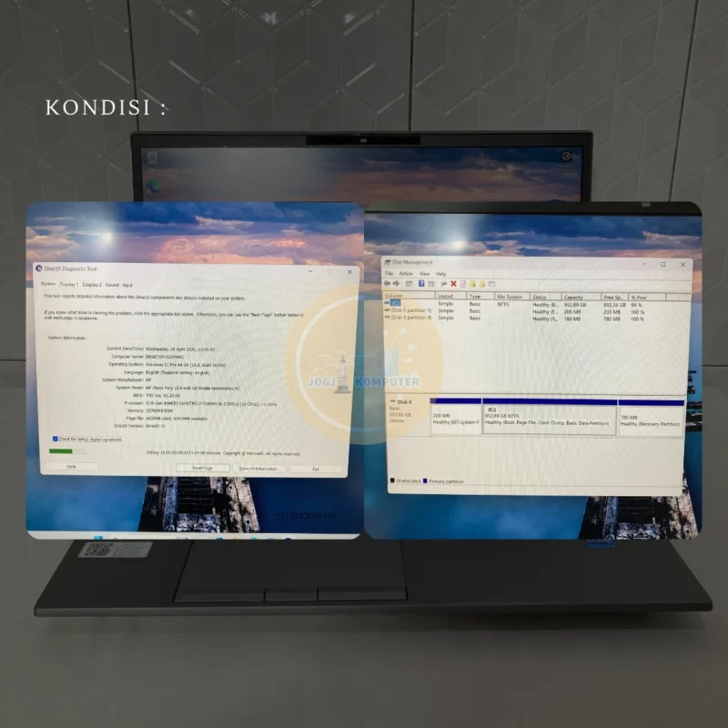 HP ZBook Fury G8 RAM 32GB/1.2TB Processor i7 Gen 11