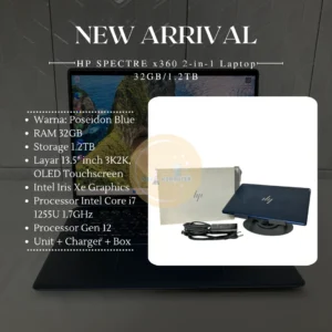 HP Spectre x360 2-in-1 Laptop 32GB/1.2TB Processor i7 Gen 12
