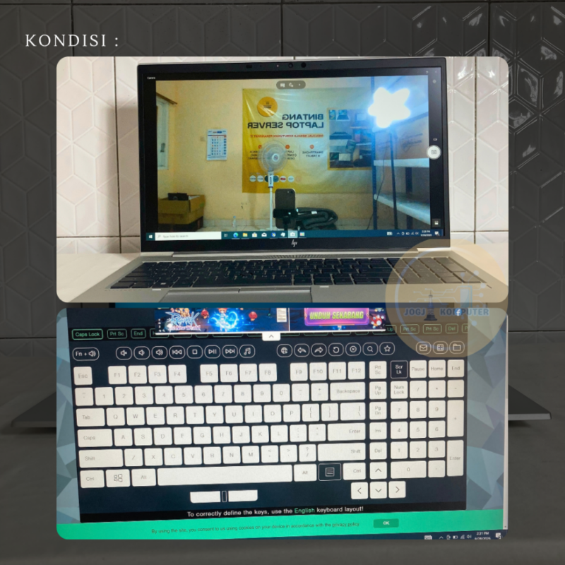 HP Elitebook 850 G7 RAM 8GB/256GB Layar 15.6 Inci