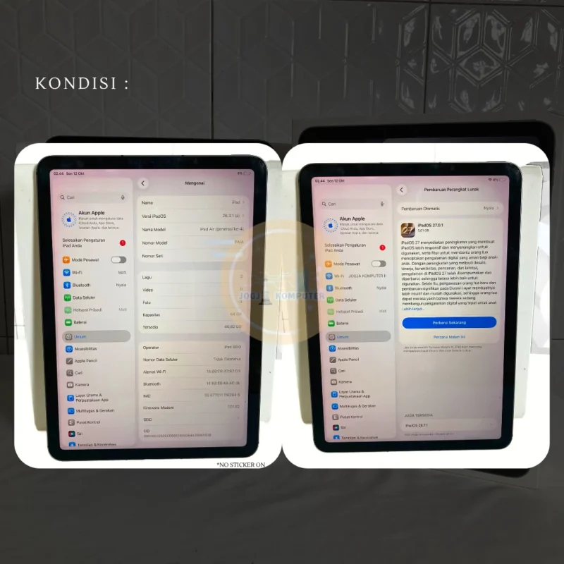 30 iPad Air 4th Gen A2072 64GB WiFi Cellular Unit Only ex iBox